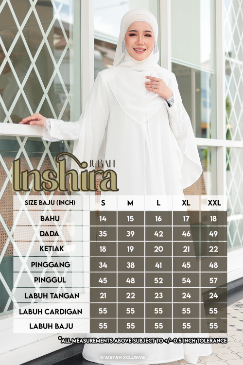 Jubah Inshira - Off White