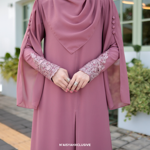 Jubah Najla - Pink Belacan