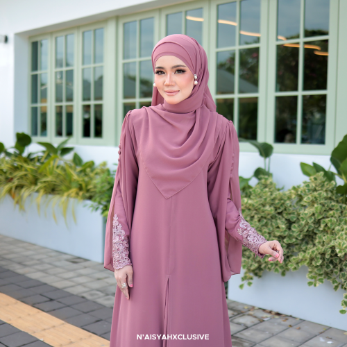 Jubah Najla - Pink Belacan
