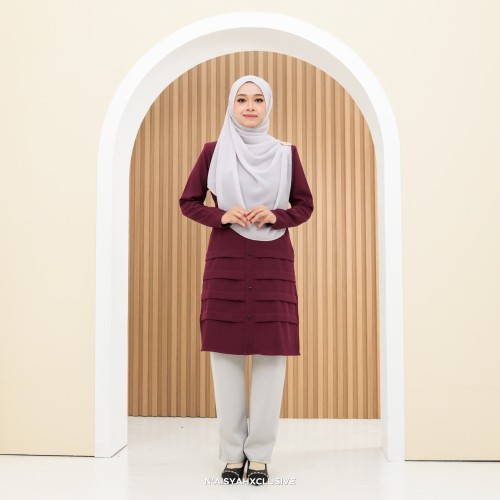 Blouse Amani-Burgundy