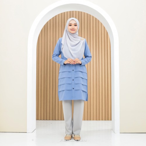 Blouse Amani-Cornflower Blue
