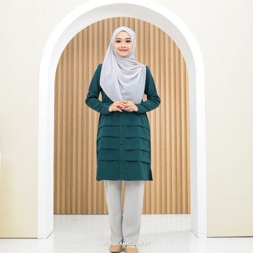 Blouse Amani-Emerald Green