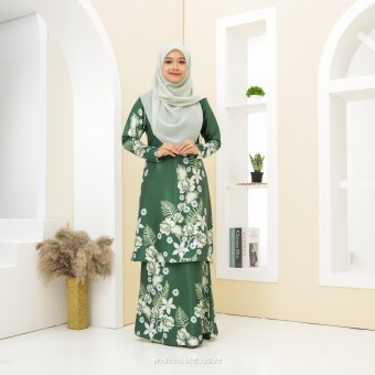 Batik Kiambang - Dark Green