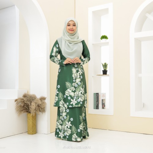 Batik Kiambang - Dark Green
