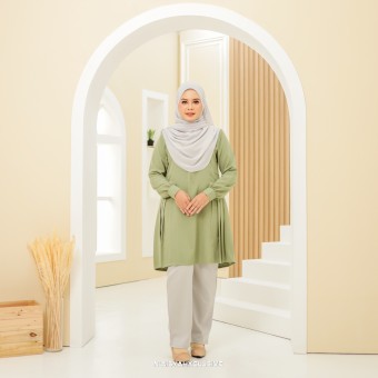 Blouse Seri Seroja - Apple Green