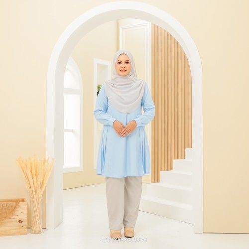 Blouse Seri Seroja - Baby Blue