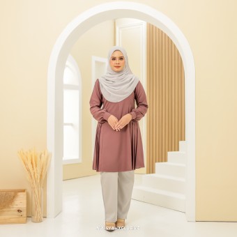 Blouse Seri Seroja - Light Chocolate