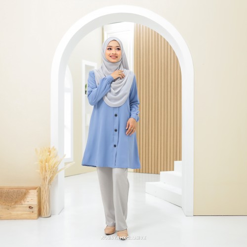 Blouse Ammara - Cornflower Blue