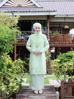 Kurung Qaseh - Mint green