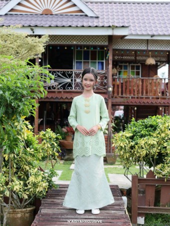 Kurung Qaseh Kids - Soft Mint (8-12)