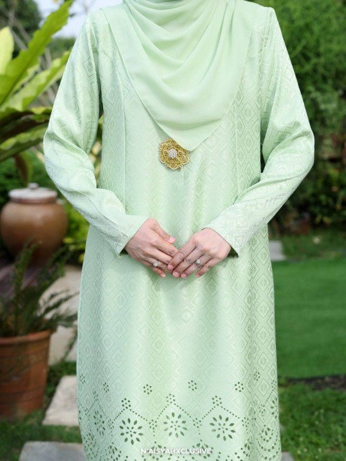 Kurung Qaseh - Mint green