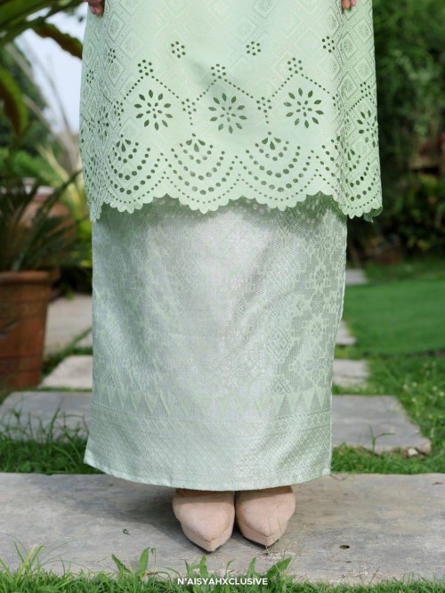 Kurung Qaseh - Mint green