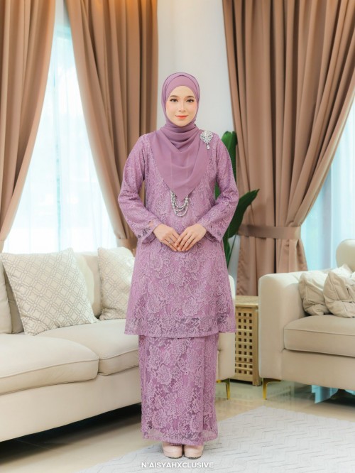 Kurung Lunara - Dusty Purple Kurung Lunara - Dusty Purple