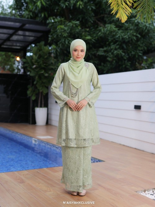 Kurung Lunara - Sage Green Kurung Lunara - Sage Green