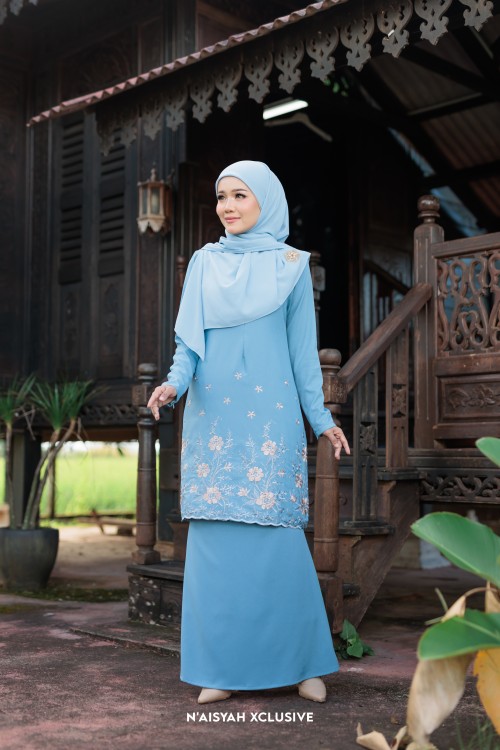 Kurung Azeera - Dark Sky Blue