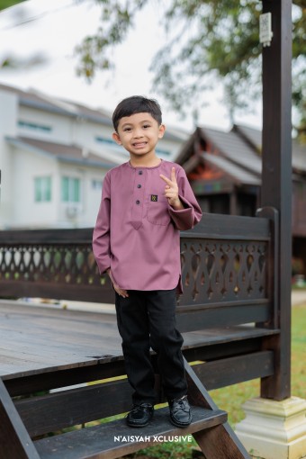 Kurta Absyar Kids - Light Royal Plum