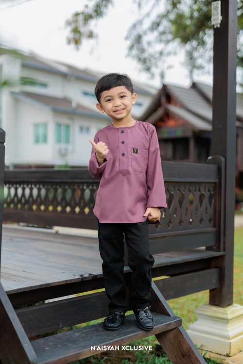 Kurta Absyar Kids - Light Royal Plum