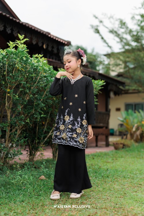 Kurung Azeera Kids - Black