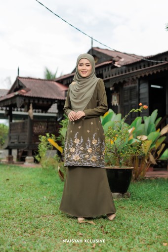 Kurung Azeera - Dark Olive