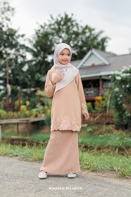 Kurung Jasmine Kids - Latte