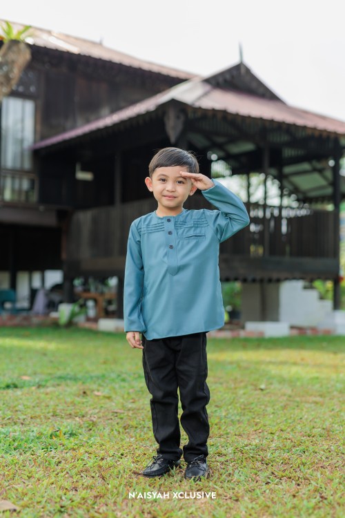 Kurta Uwais Kids - Teal