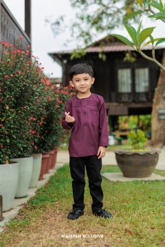 Kurta Uwais Kids - Plum