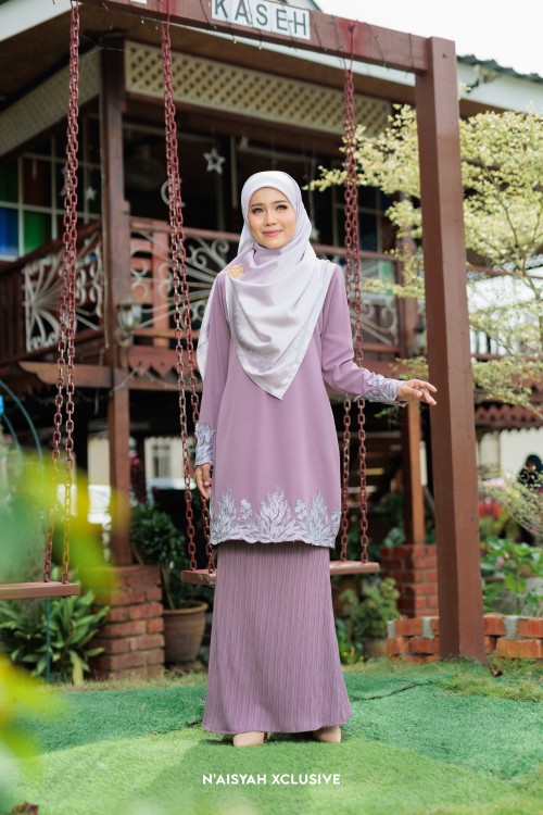 Kurung Jasmine - Dark Lavender