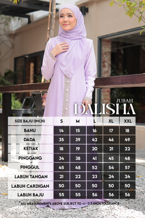 Jubah Dalisha - Lilac