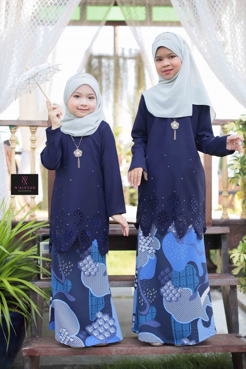 Tun Aminah Kids - Navy Blue (6-10)