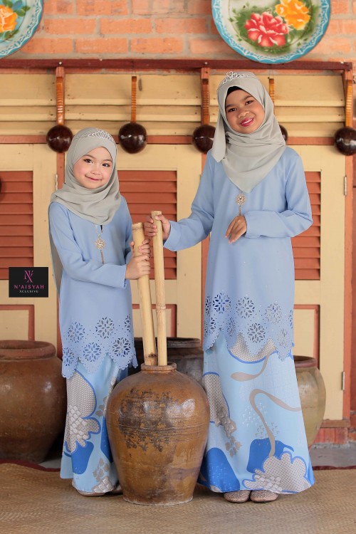 Tun Aminah Kids - Baby Blue (6-10)