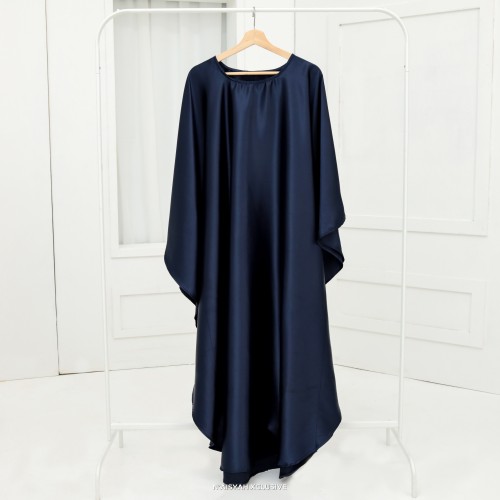 Kaftan Satin - Navy Blue