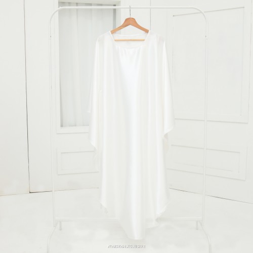 Kaftan Satin - White