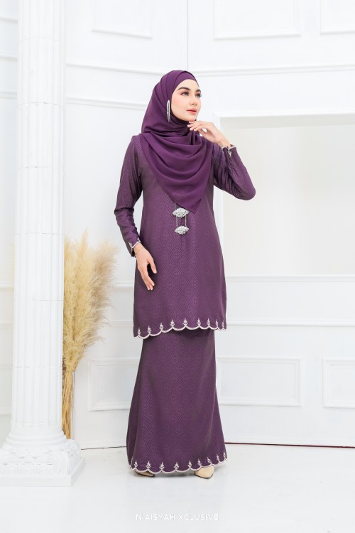 Kurung Zahara - Dark Purple