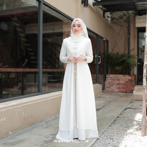Jubah Dalisha - Off White