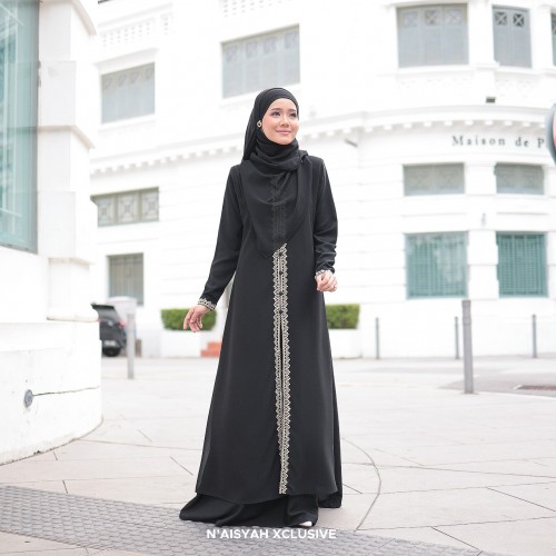 Jubah Dalisha - Black