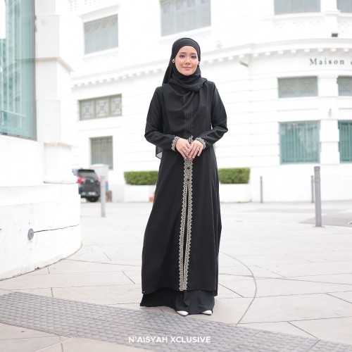 Jubah Dalisha - Black