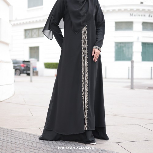 Jubah Dalisha - Black