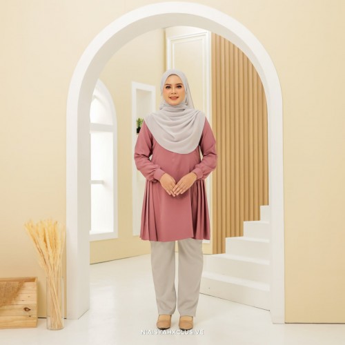 Blouse Seri Seroja-Dusty Rose