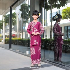 Kurung Fateema Kids - Burgandy