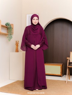 Jubah Inshira - Burgundy