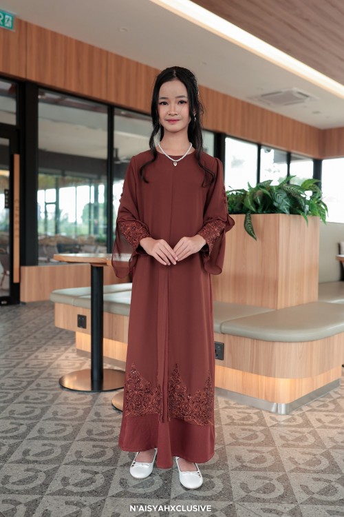 Jubah Najla Kids -Rich Brown
