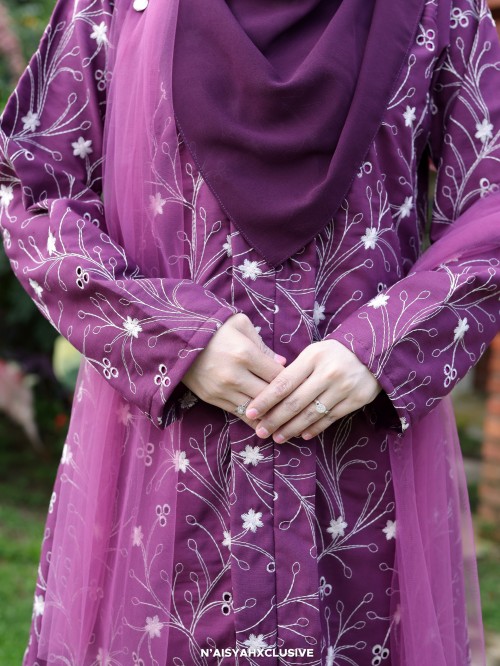 Kebaya Melor - Mulberry