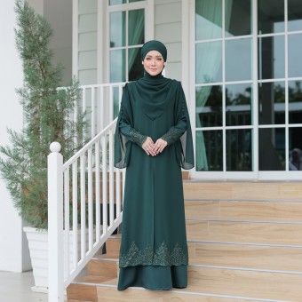 Jubah Najla - Emerald Green