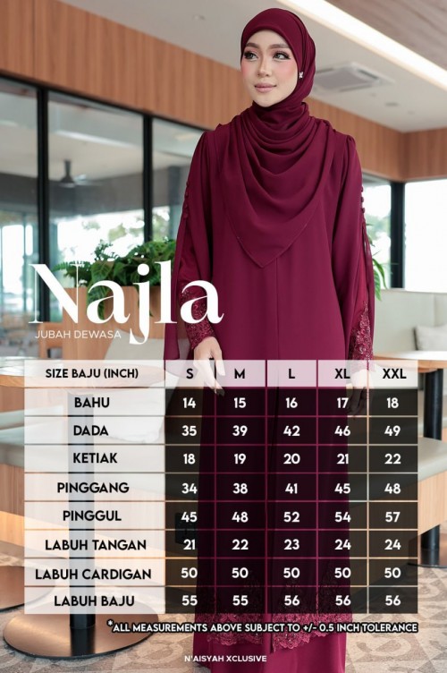 Jubah Najla - Soft Mint