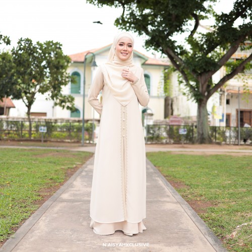 Jubah Dalisha - Cream