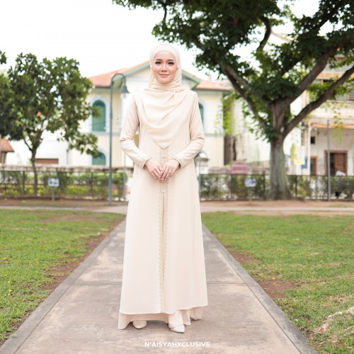 Jubah Dalisha - Cream