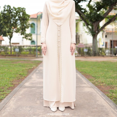 Jubah Dalisha - Cream