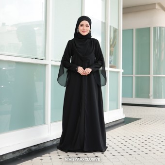 Jubah Inshira - Black  Jubah Inshira - Black