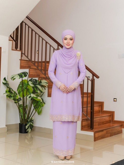 Kurung Aleena - Lilac Kurung Aleena - Lilac