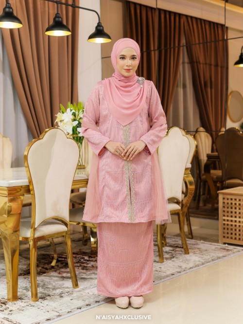 Kurung Melia - Dusty Rose Kurung Melia - Dusty Rose